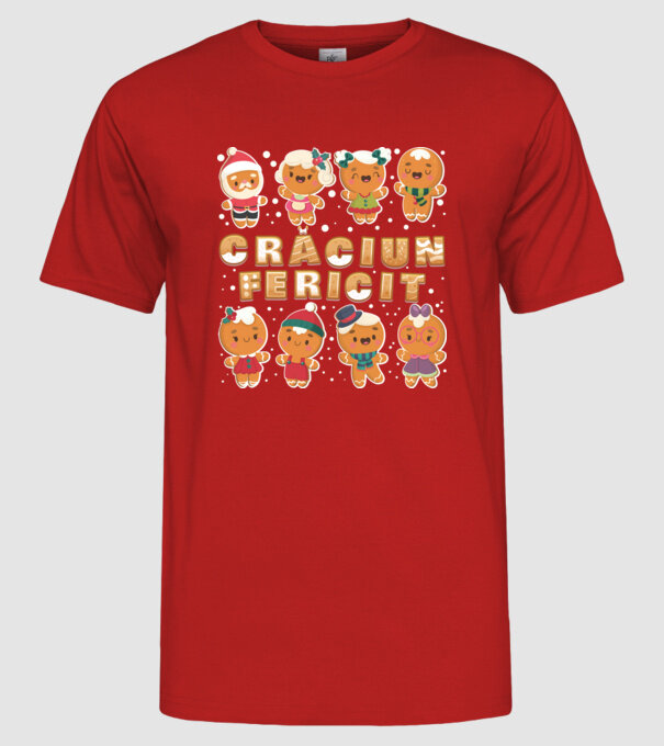 crăciun Fericit model roșu pe tricou