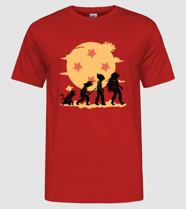 dragonball evolution model roșu pe tricou