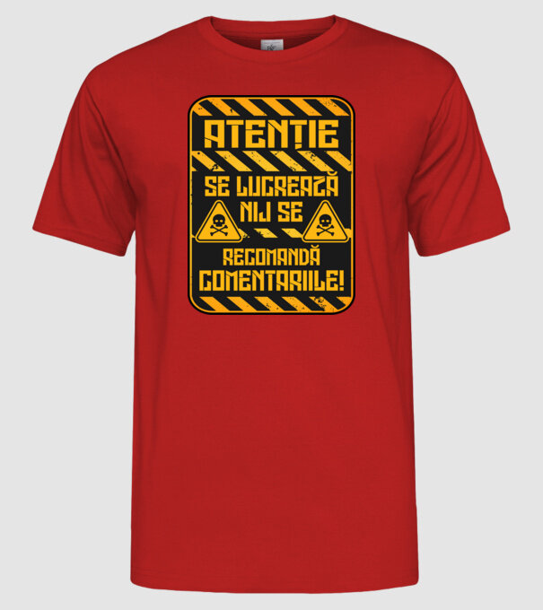 Nu se recomandă comentariile D9233657 model roșu pe tricou