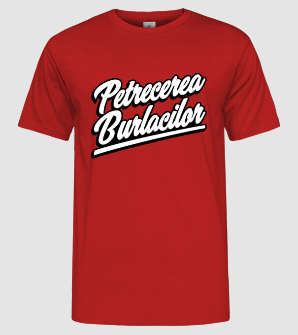 petrecerea burlacilor model roșu pe tricou