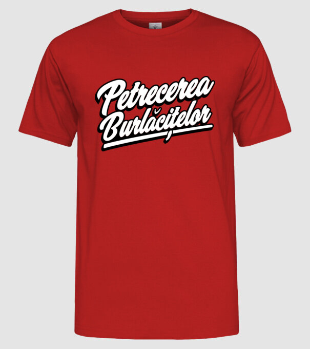 petrecerea burlăcițelor model roșu pe tricou