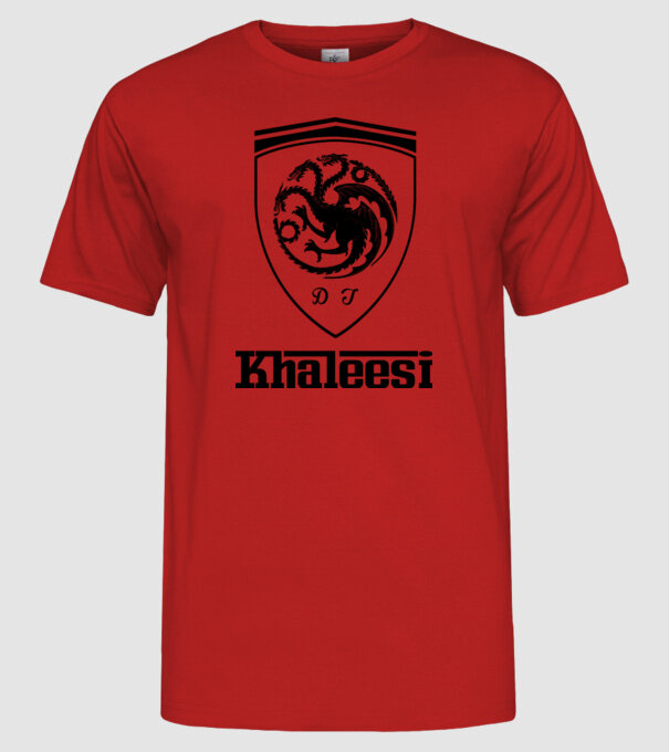The Khaleesi Ferrari model roșu pe tricou