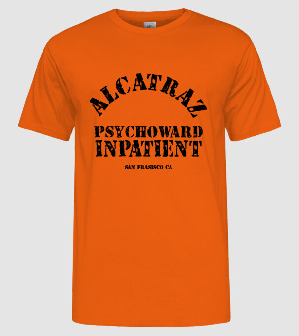 Închisoare carnaval model portocaliu pe tricou
