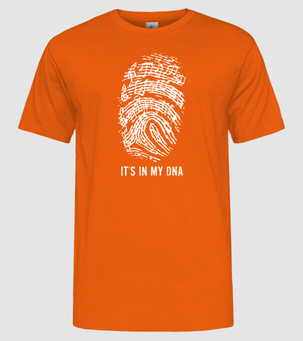 Its in my DNA model portocaliu pe tricou