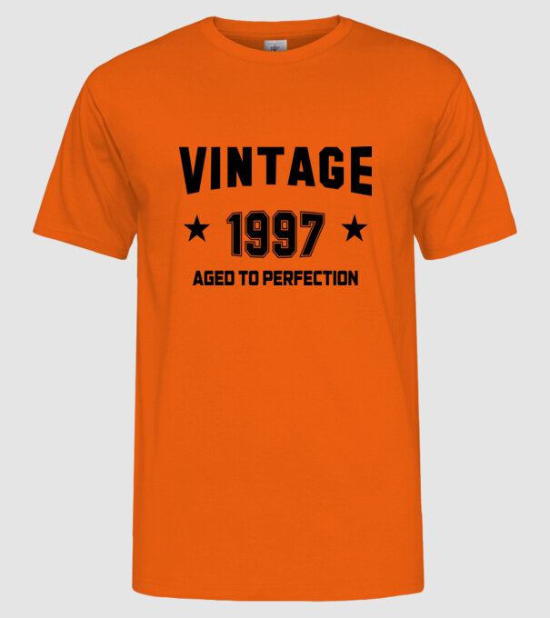 Vintage - 1997 model portocaliu pe tricou