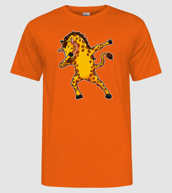 Girafă DAB model portocaliu pe tricou