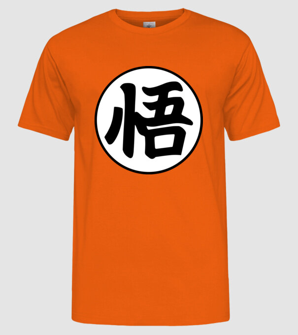 Dragonball logo model portocaliu pe tricou