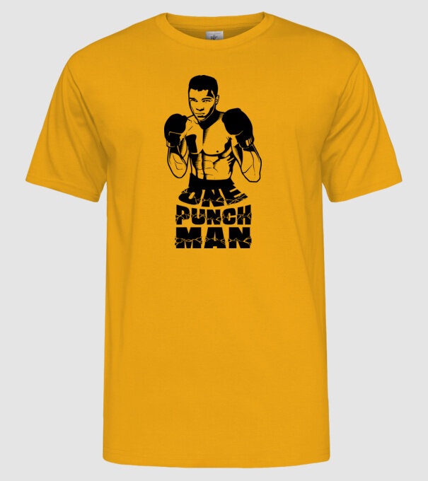 Ali = One punch man model galben pe tricou