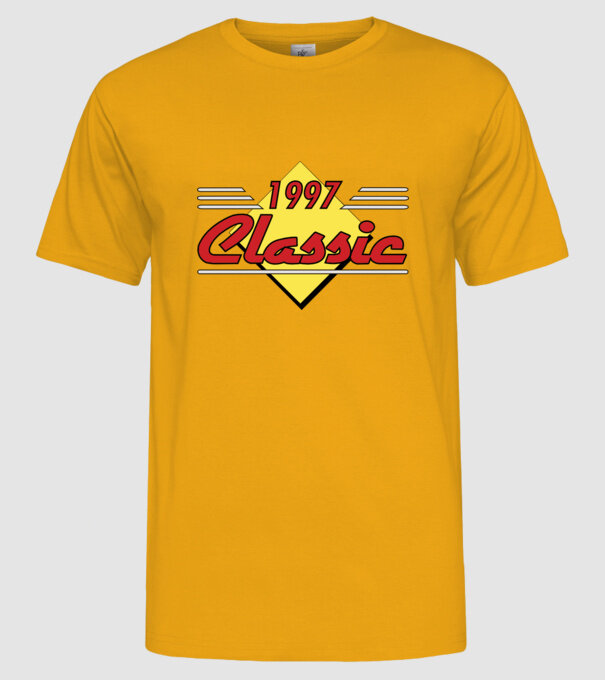 Classic - 1997 model galben pe tricou