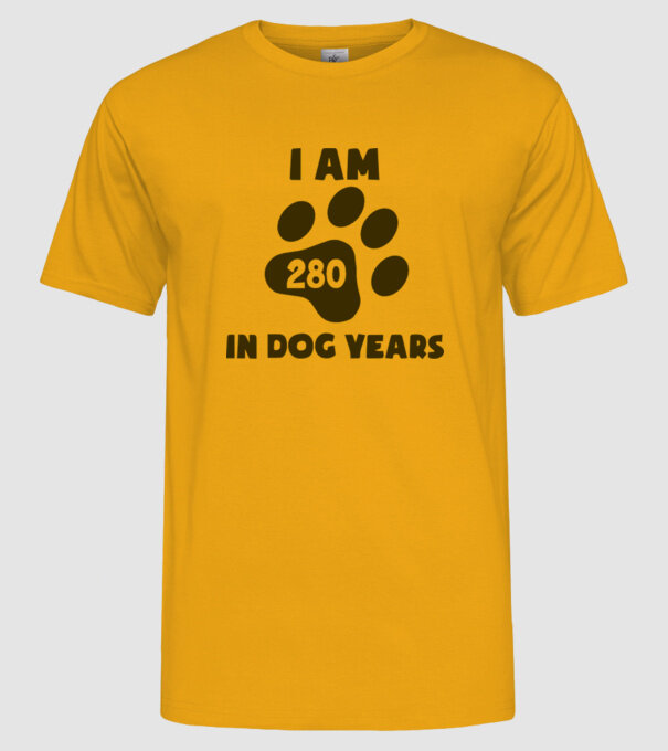 Dog Year - 280 model galben pe tricou