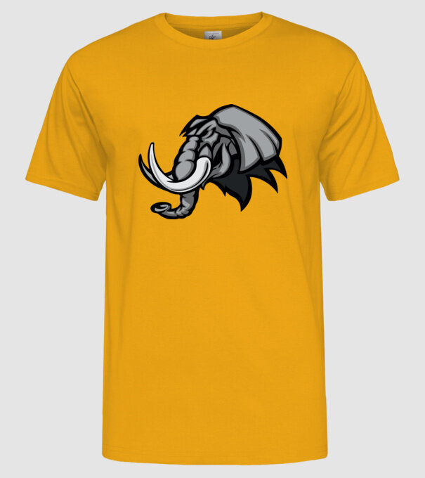 Elephant model galben pe tricou