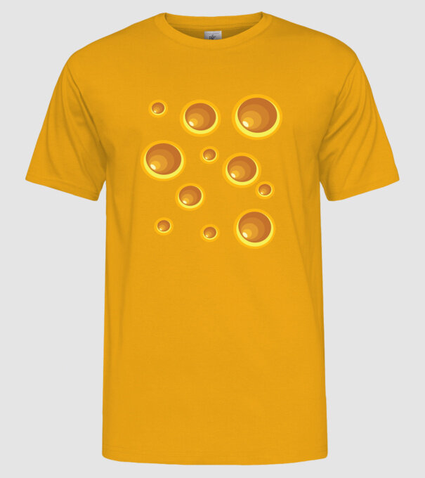 Cașcaval carnaval model galben pe tricou