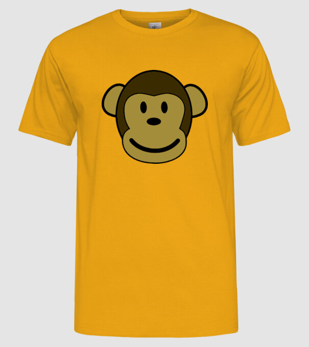 Maimuță model galben pe tricou