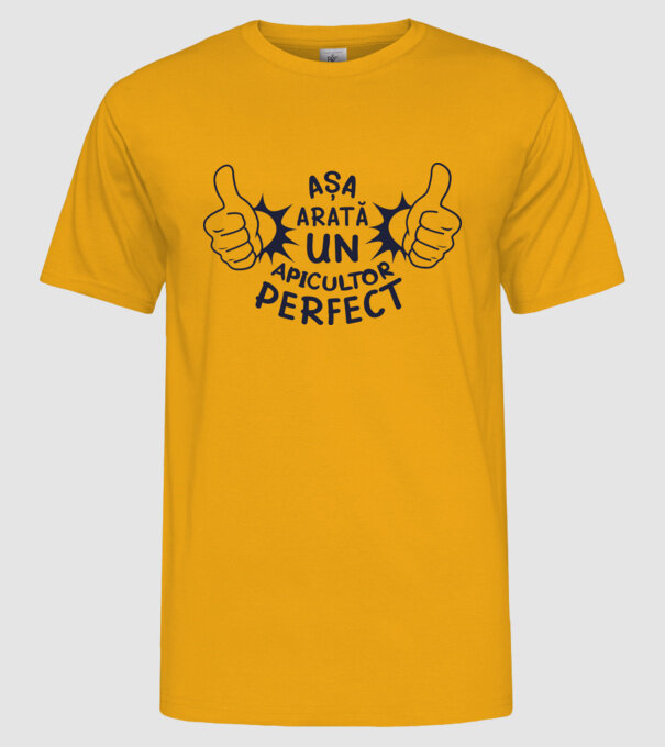 Așa arată un APICULTOR perfect model galben pe tricou