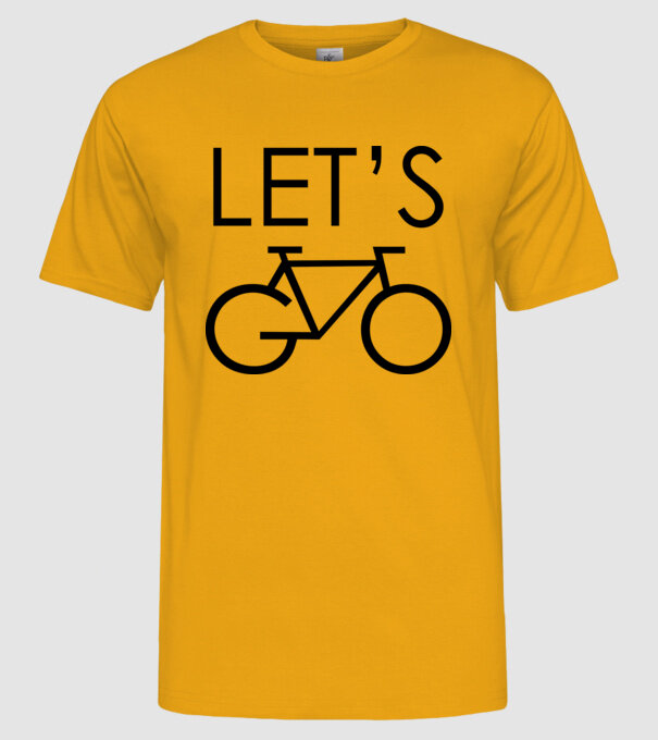 Let's go model galben pe tricou