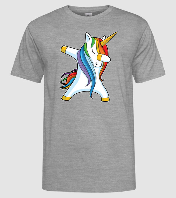 DAB Unicorn 2 model gri pe tricou