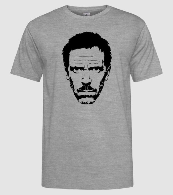 dr. house model gri pe tricou
