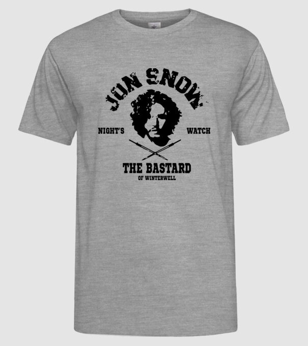 'Jon Snow Night''s Watch' model gri pe tricou