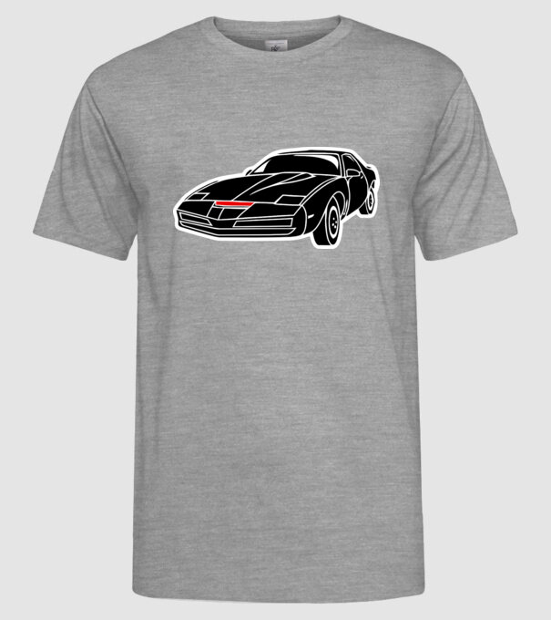Kitt 3C.eps model gri pe tricou