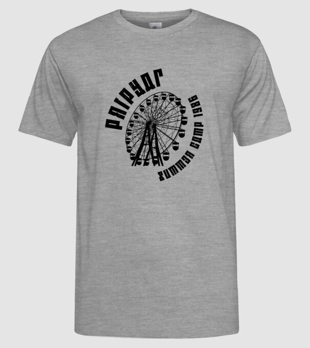 Prypiat summer camp model gri pe tricou