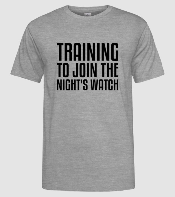 Training to join the nights watch model gri pe tricou