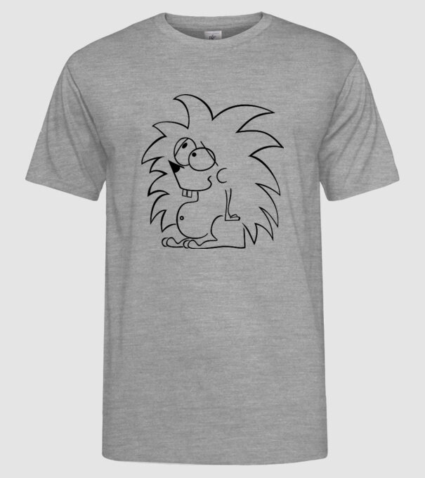 Arici model gri pe tricou