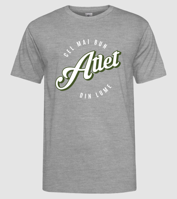 Cel mai bun Atlet din lume model gri pe tricou