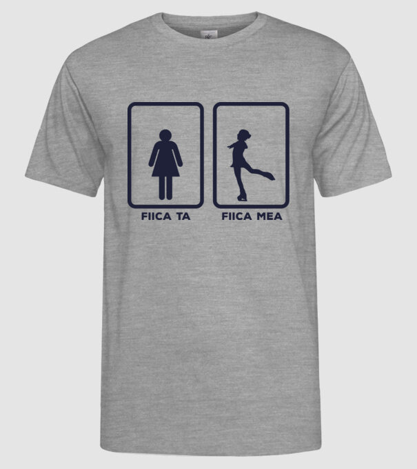 fiica ta - fiica mea model gri pe tricou