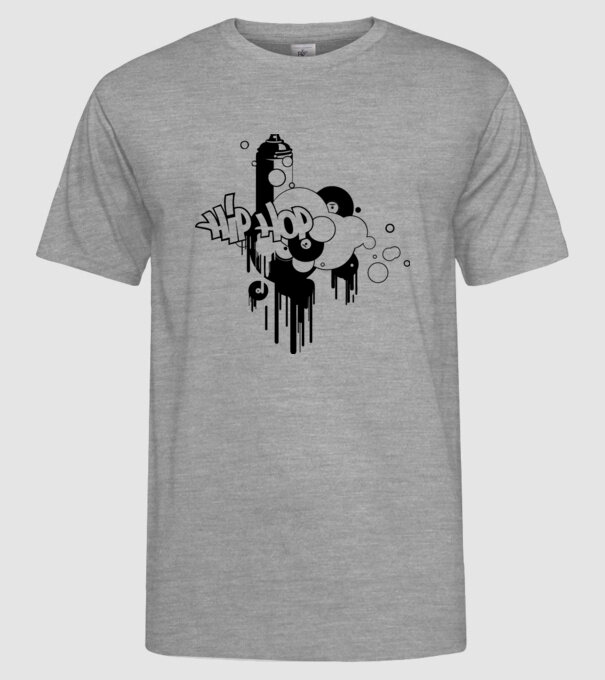 hip hop model gri pe tricou