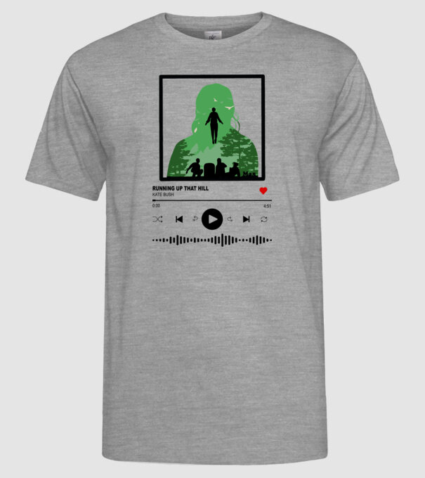 maxs favourite song stranger things model gri pe tricou
