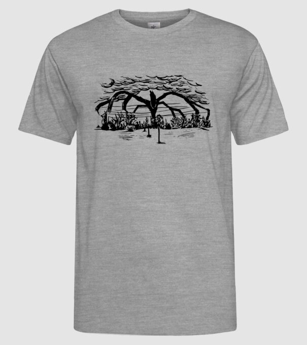 mind flayer drawing stranger things model gri pe tricou
