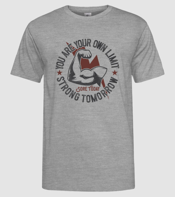 Sore Today model gri pe tricou