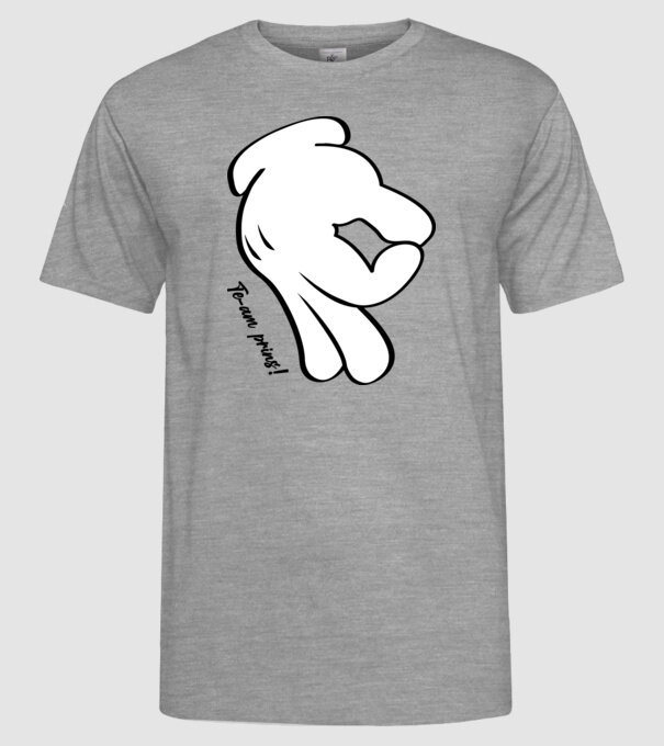 Te-am prins model gri pe tricou