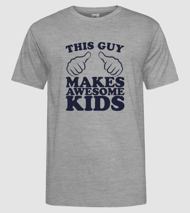 this guy makes awesome kids model gri pe tricou