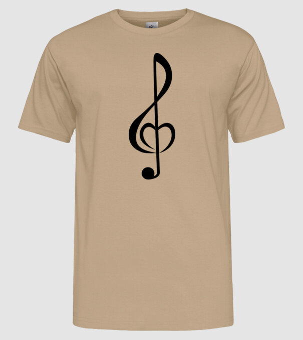 a-nota muzicală model nisipiu pe tricou
