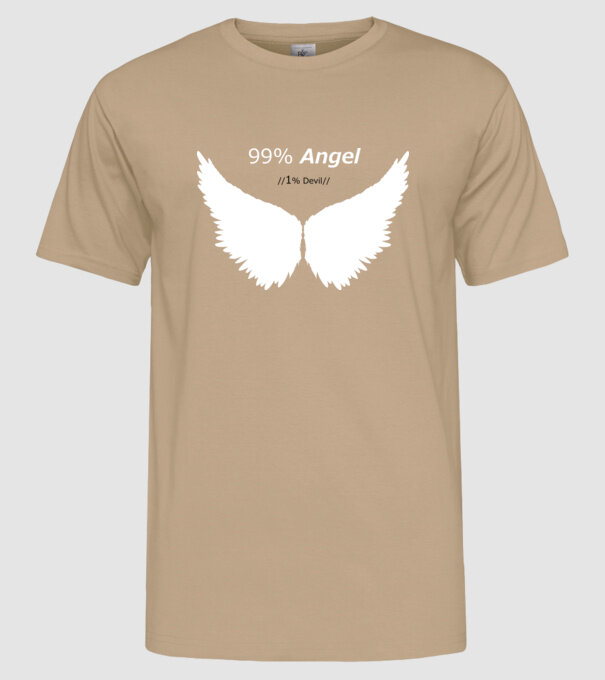 Angel model nisipiu pe tricou