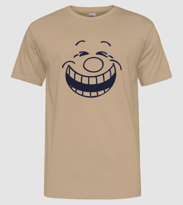 Funny Face Smiley model nisipiu pe tricou