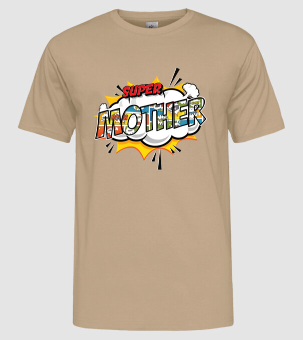 Comic Mother model nisipiu pe tricou