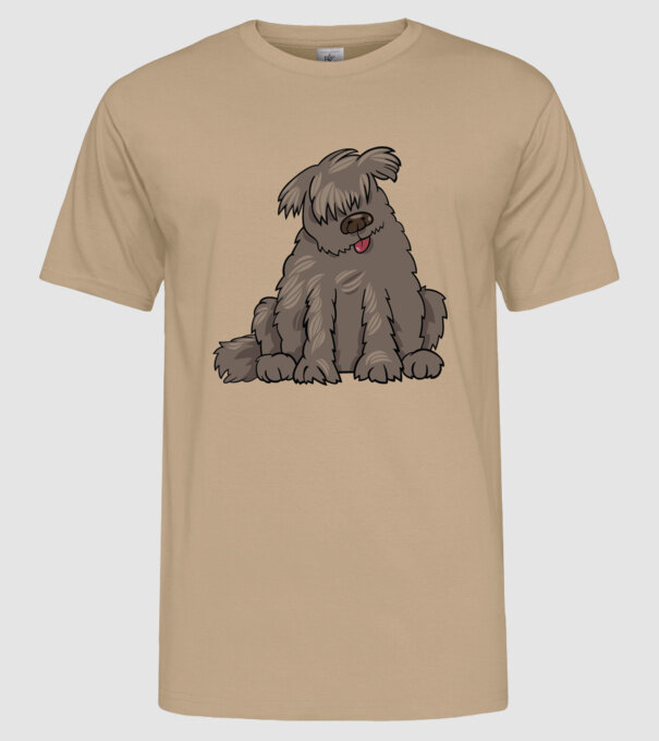 Dog silhouette model nisipiu pe tricou
