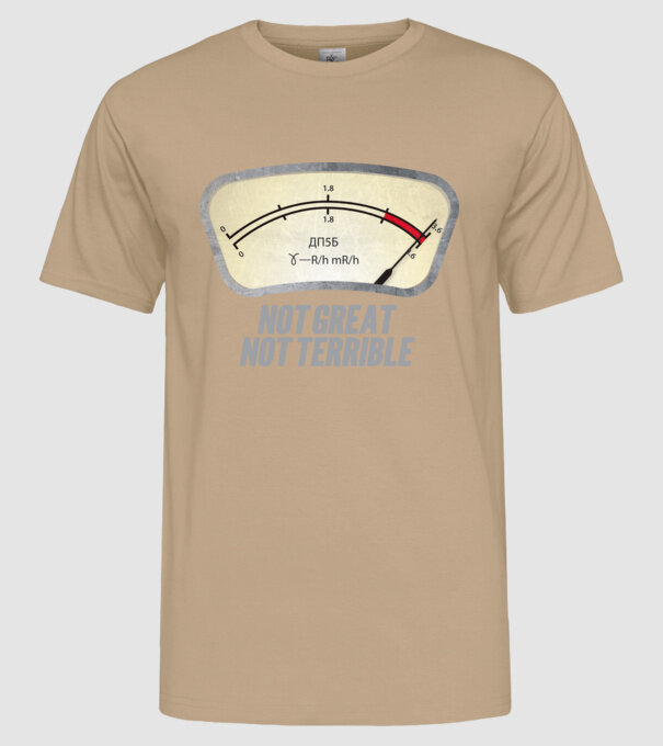 Dosimeter model nisipiu pe tricou