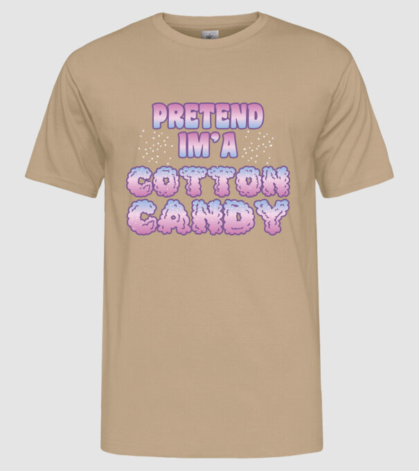 Vată de zahăr carnaval model nisipiu pe tricou