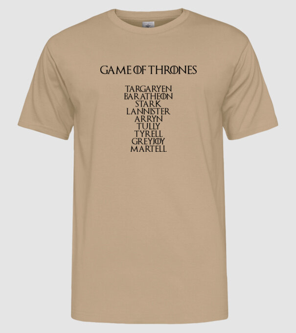 Game of Thrones model nisipiu pe tricou