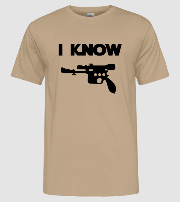 I know model nisipiu pe tricou