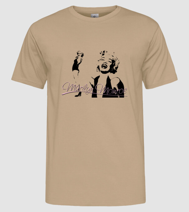 Marilyn Monroe model nisipiu pe tricou