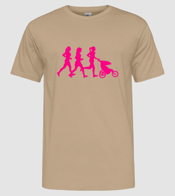 Running Mom model nisipiu pe tricou