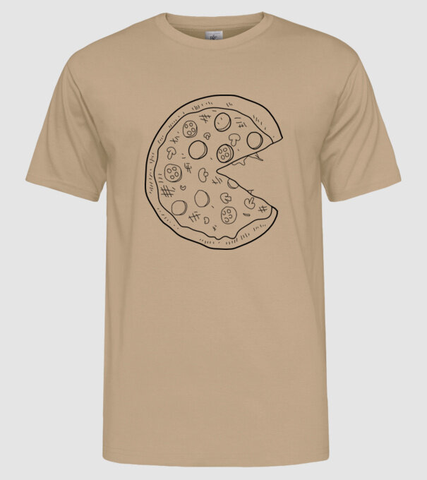 Pizza cuplu model nisipiu pe tricou