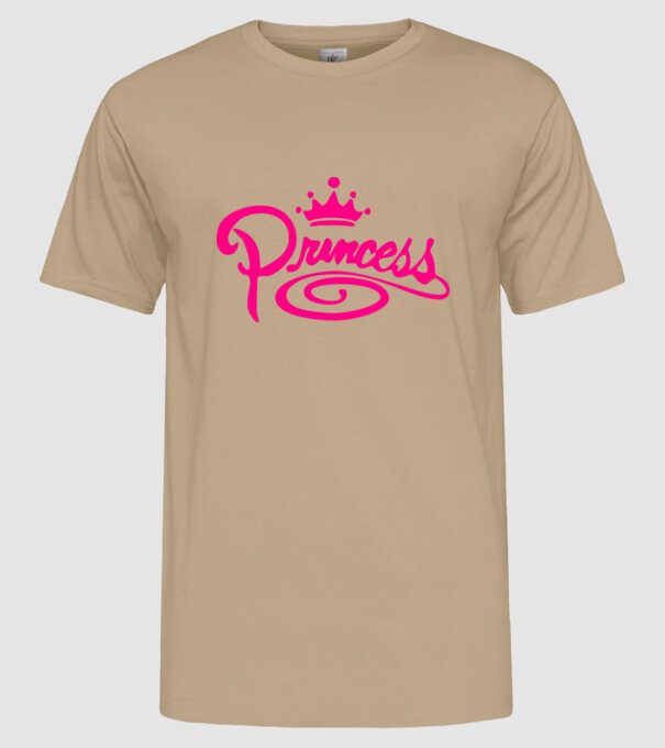 Princess model nisipiu pe tricou