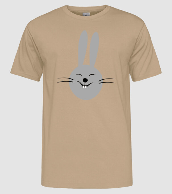 rabbit model nisipiu pe tricou