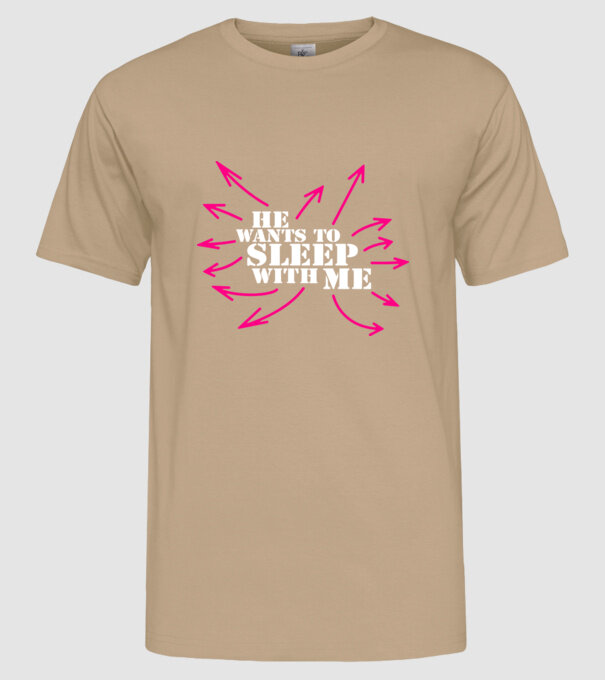 sleep with me model nisipiu pe tricou