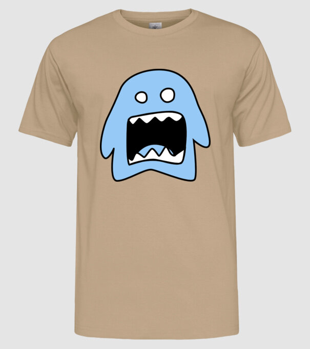 monstru model nisipiu pe tricou